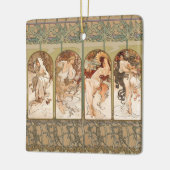 Alphonse Mucha The Seasons 1897 Art Nouveau Keramisch Ornament (Links)