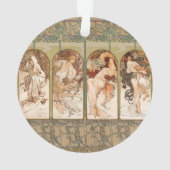 Alphonse Mucha The Seasons 1897 Art Nouveau Ornament (achterkant)