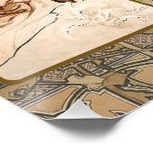 Alphonse Mucha The Seasons 1897 Art Nouveau Perfect Poster (Hoek)