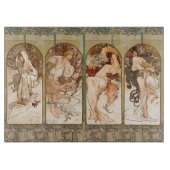 Alphonse Mucha The Seasons 1897 Art Nouveau Snijplank (Voorkant)