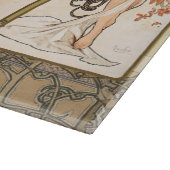 Alphonse Mucha The Seasons 1897 Art Nouveau Snijplank (Hoek)