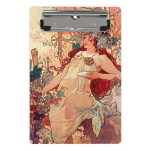 Alphonse Mucha, The Seasons, Autumn (1896) Mini Klembord