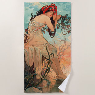 Alphonse Mucha, The Seasons, Summer (1896)  Strandlaken
