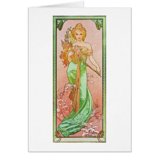 Alphonse Mucha The Seasons: Voorjaarsprinters