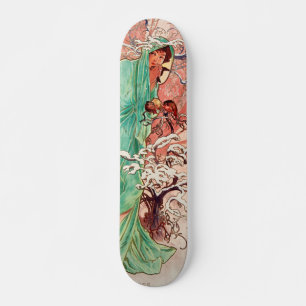 Alphonse Mucha, The Seasons, Winter (1896)  Persoonlijk Skateboard