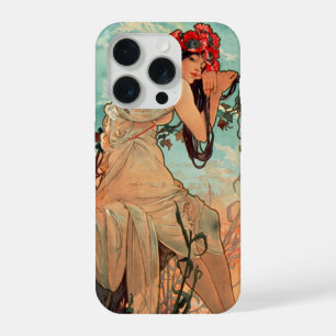 Alphonse Mucha, The Seasons, Zomer (1896) iPhone 15 Pro Case