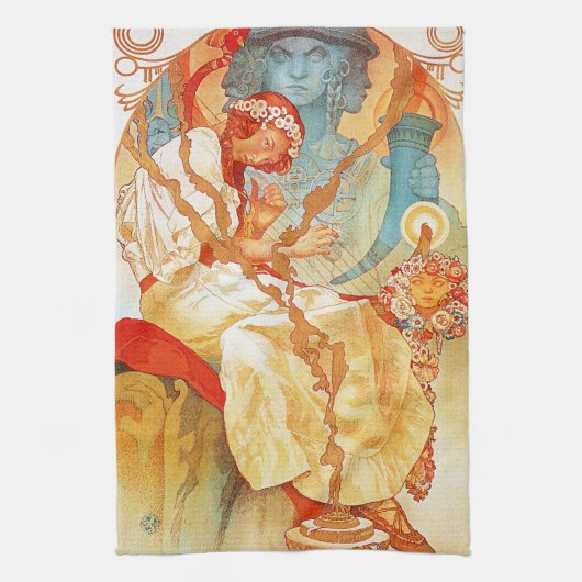 Alphonse Mucha The Slav Epic Kitchen Towel Theedoek (Verticaal)