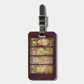 Alphonse Mucha, The Times of the Day Bagagelabel (Voorkant verticaal)