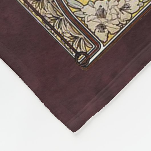 Alphonse Mucha, The Times of the Day Fleece Deken (Hoek)