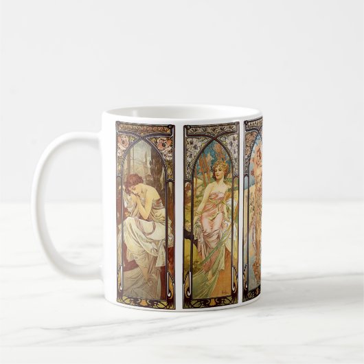 Alphonse Mucha, The Times of the Day Koffiemok (Links)