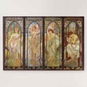 Alphonse Mucha, The Times of the Day Legpuzzel (Horizontaal)