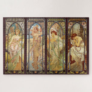 Alphonse Mucha, The Times of the Day Legpuzzel
