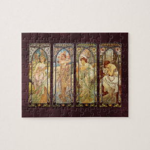 Alphonse Mucha, The Times of the Day Legpuzzel