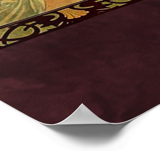 Alphonse Mucha, The Times of the Day Poster (Hoek)