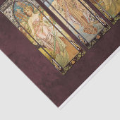 Alphonse Mucha, The Times of the Day Tissuepapier (Detail)