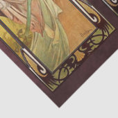 Alphonse Mucha, The Times of the Day Tissuepapier (Detail)