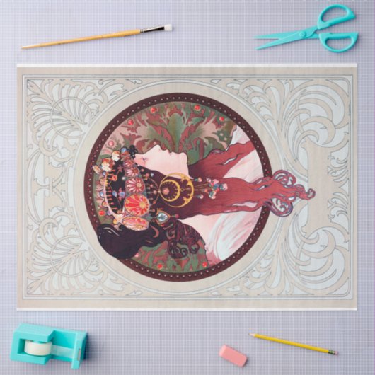 Alphonse Mucha Tissuepapier (Craft)