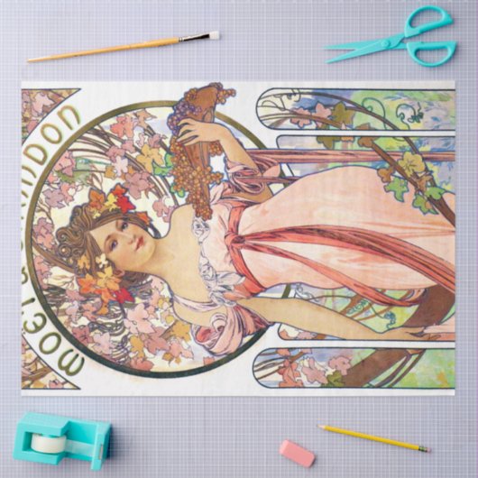 Alphonse Mucha Tissuepapier (Craft)