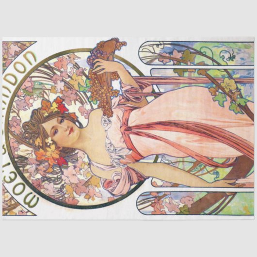 Alphonse Mucha Tissuepapier (Voorkant)