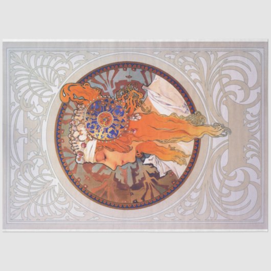 Alphonse Mucha Tissuepapier (Voorkant)