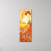 Alphonse Mucha Topaz Canvas Poster (Voorkant)