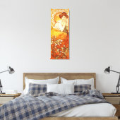 Alphonse Mucha Topaz Canvas Poster Afdruk (Insitu (Slaapkamer))