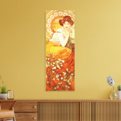 Alphonse Mucha Topaz Canvas Poster Afdruk (Insitu (Woonkamer))