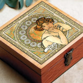 Alphonse Mucha Topaz Gold Art  Tegeltje