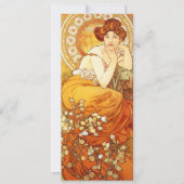 Alphonse Mucha Topaz Kaart (Voorkant)