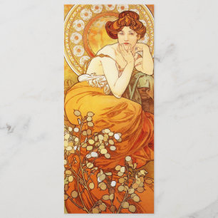 Alphonse Mucha Topaz Kaart