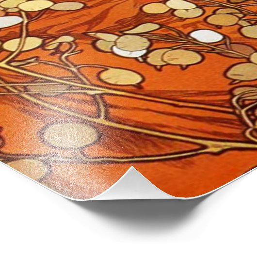 Alphonse Mucha Topaz Print Foto Afdruk (Hoek)