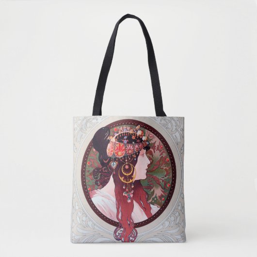 Alphonse Mucha Tote Bag (Voorkant)
