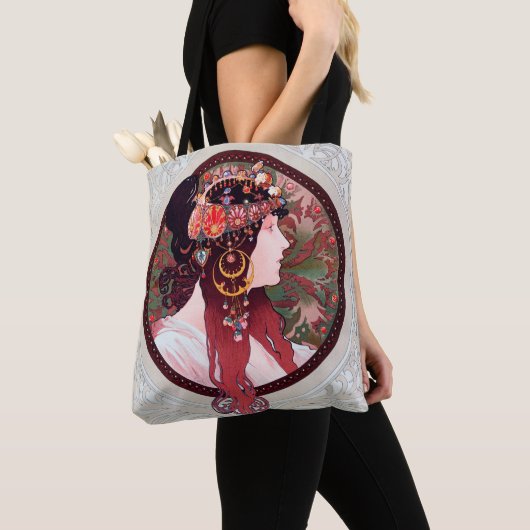 Alphonse Mucha Tote Bag (Dichtbij)
