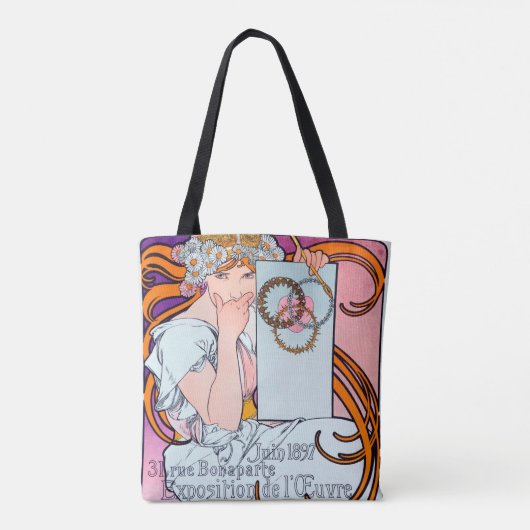 Alphonse Mucha Tote Bag (Achterkant)