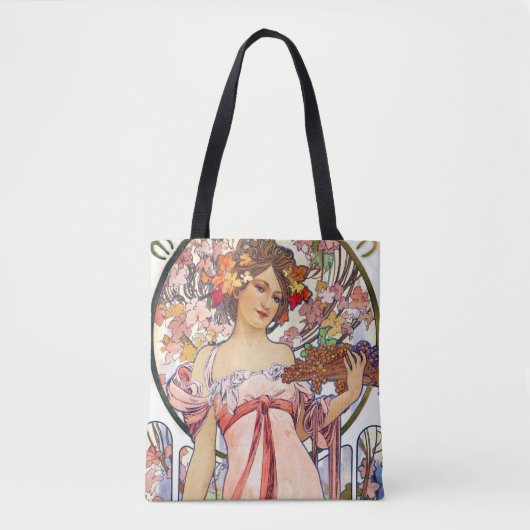 Alphonse Mucha Tote Bag (Voorkant)