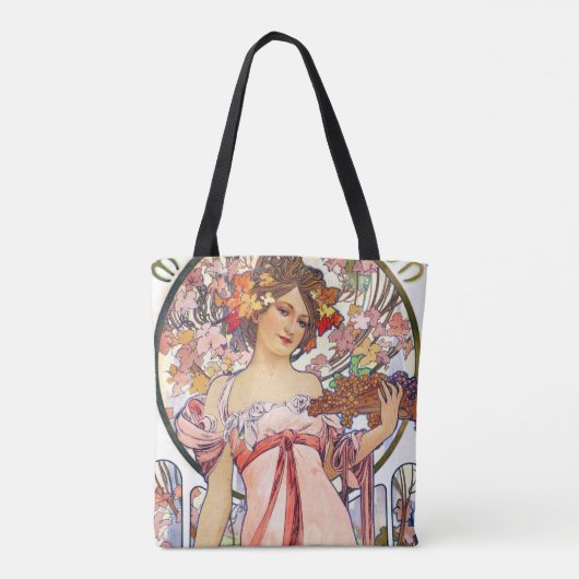 Alphonse Mucha Tote Bag (Achterkant)