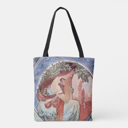 Alphonse Mucha Tote Bag (Achterkant)