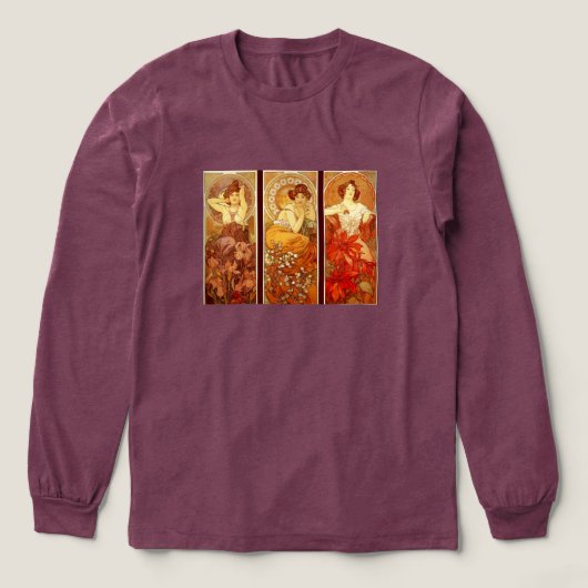 Alphonse Mucha Tri-Blend Shirt (Voorkant)