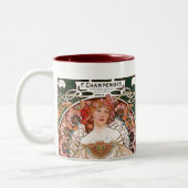Alphonse Mucha Tweekleurige Koffiemok (Links)