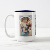 Alphonse Mucha Tweekleurige Koffiemok (Links)