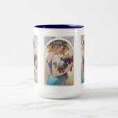 Alphonse Mucha Tweekleurige Koffiemok (Center)