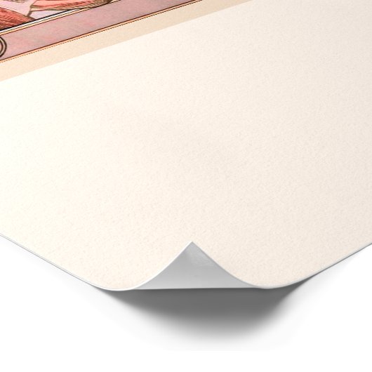 Alphonse Mucha uit de vier seizoensreeksen Poster (Hoek)