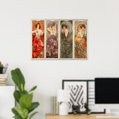 Alphonse Mucha, Vier Edelstenen Poster (Thuiskantoor)