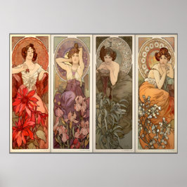 Alphonse Mucha, Vier Edelstenen Poster
