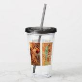 Alphonse Mucha, Vier seizoenen Acryl Drinkbeker (Achterkant)