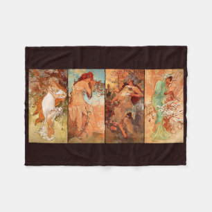 Alphonse Mucha, Vier seizoenen Fleece Deken