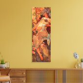 Alphonse Mucha, Vier seizoenen, herfst Canvas Afdruk (Insitu (Woonkamer))