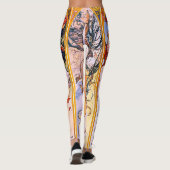 Alphonse Mucha - Vier seizoenen Leggings (Achterkant)