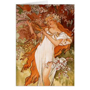 Alphonse Mucha, Vier seizoenen, Lente
