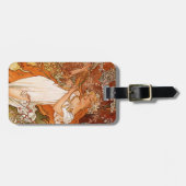 Alphonse Mucha, Vier seizoenen, Lente Bagagelabel (Voorkant horizontaal)